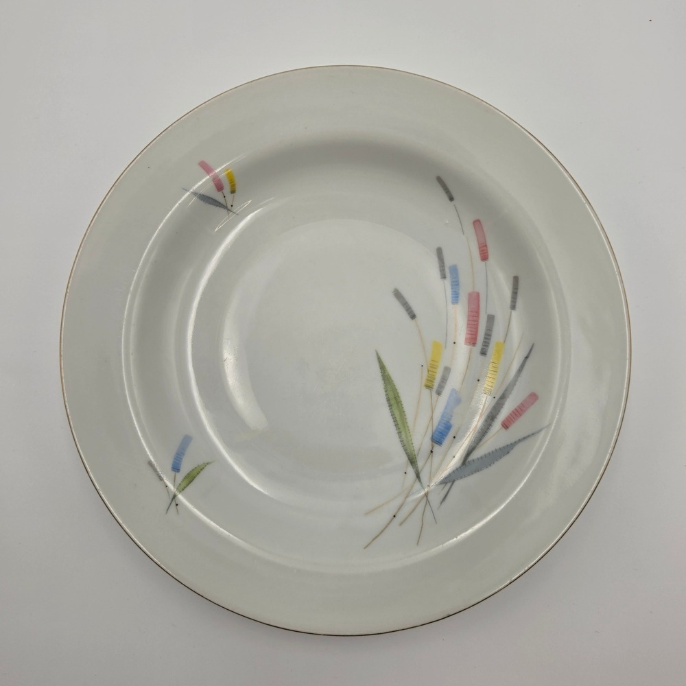 Winterling Bavaria Germany Mid Century Modern Abstract Wheat Soup Bowl 9 inch